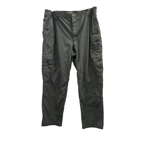 5.11 Tactical Pants 42 x 32 Green Cargo Teflon - Picture 9 of 15